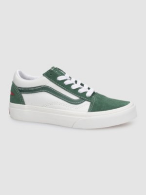 Vans old skool shop white and green